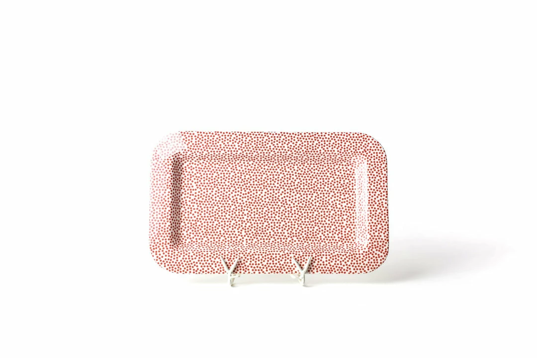 Wholesale β¨ Coton Colors Red Small Dot Mini Entertaining Rectangle Platter Happy Everything By Coton Colors π₯ 1 Coton Colors Red Small Dot Mini Entertaining Rectangle Platter Happy Everything By Coton Colors