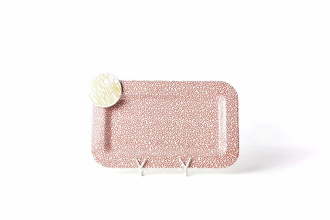Wholesale β¨ Coton Colors Red Small Dot Mini Entertaining Rectangle Platter Happy Everything By Coton Colors π₯ 2 Coton Colors Red Small Dot Mini Entertaining Rectangle Platter Happy Everything By Coton Colors