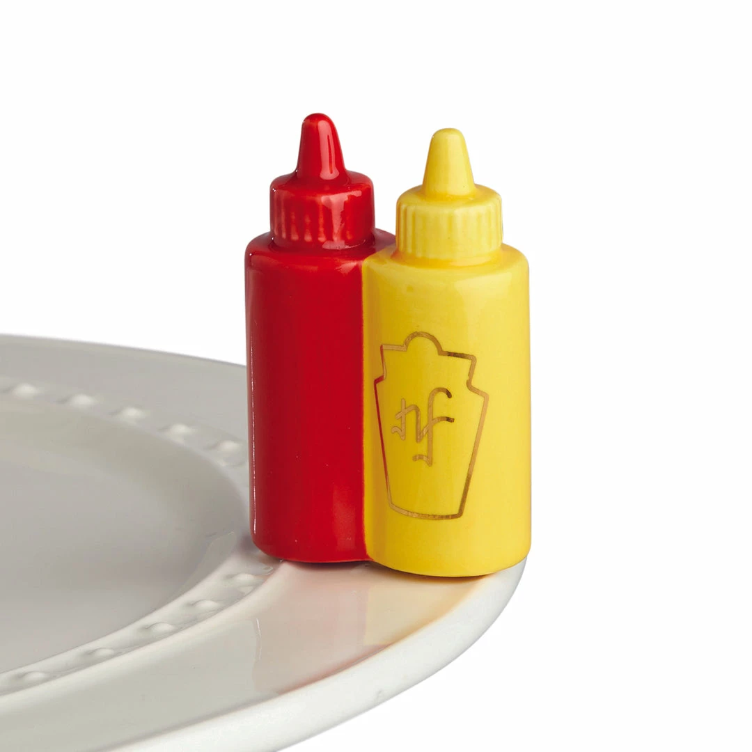 Promo ๐ Nora Fleming Mini Ketchup & Mustard Bottles A230 Nora Fleming Tabletop ๐ 1 Nora Fleming Mini Ketchup & Mustard Bottles A230 Nora Fleming Tabletop