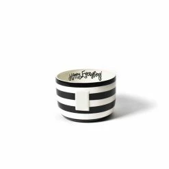Coton Colors Black Stripe Mini Happy Everything Bowl Happy Everything By Coton Colors