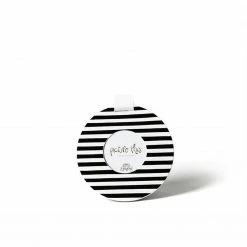 Coton Colors Happy Everything By Coton Colors Black Medium Stripe Mini Round Frame