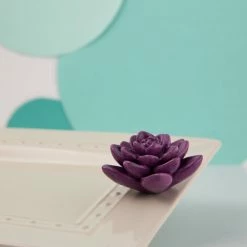 Nora Fleming Mini Purple Succulent A243